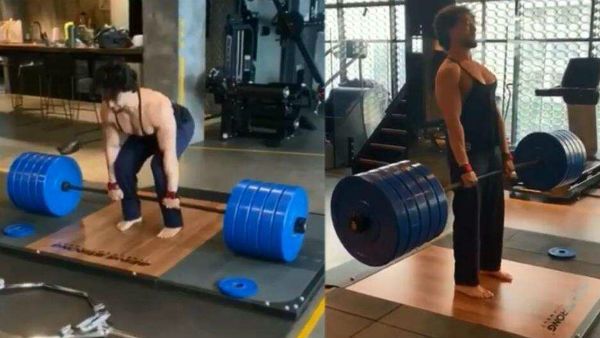 వామ్మో ఏకంగా 220 కేజీల బరువు ఎత్తేశాడు.. టైగర్ వర్కౌట్లు చూస్తే షాక్!