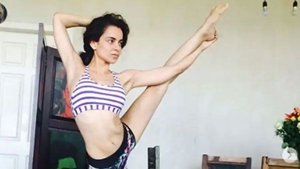 యోగా సాధనలో తలమునకలైన తలైవి