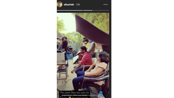 ఎట్టకేలకు అల్లు శిరీష్ మొదలెట్టేశాడు.. ఫస్ట్ డే సెట్‌లో స్పెషల్ గెస్ట్