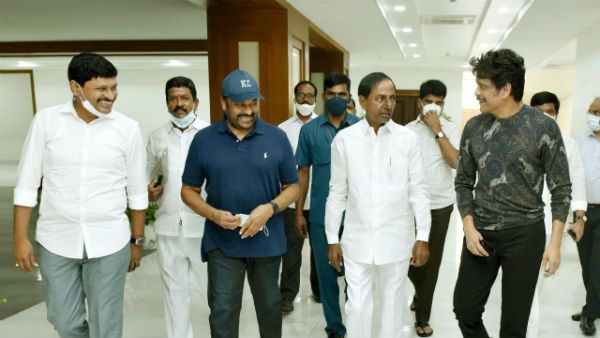 సీఎం కేసీఆర్‌తో చిరంజీవి, నాగార్జున భేటి.. 2 వేల ఎకరాలతో ఫిలిం సిటీ ప్రతిపాదన