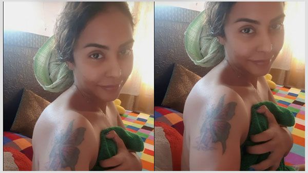 న్యూడ్ ఫొటోతో సెగలు రేపుతోన్న శ్రీరెడ్డి: స్నానం చేసిన వెంటనే అలా కనిపించడంతో!