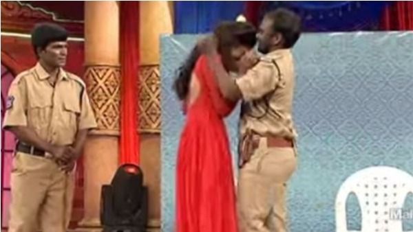 ఆమెను హత్తుకుని ముద్దులు పెట్టిన జబర్ధస్త్ కమెడియన్.. క్యారెక్టర్‌లో అలా చేశానంటూ నిజంగానే!