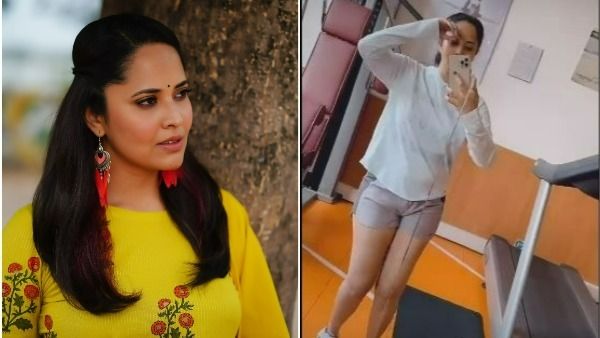 జిమ్‌లో చిందులు.. బుల్లి నిక్కర్‌లో అనసూయ.. అద్దం ముందు అలా!