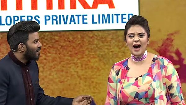 శ్రీముఖి నడుము మీద సుధీర్ కామెంట్.. అలా ఉందని అనడంతో అంతా షాక్