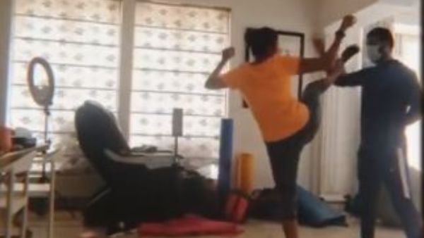 అతని నెత్తిపైకి కాలు లేపిన మంచు లక్ష్మీ.. తంతే దెబ్బకు కింద పడిపోయింది.. కాస్త జాగ్రత్తగా ఉండండి