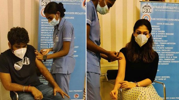 Actress Nayanthara: ఎక్కడికి వెళ్లినా ప్రియుడిని వదలని తార.. ఏదైనా జంటగానే.. ఆఖరికి వ్యాక్సిన్ కూడా!