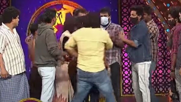 అమ్మాయిని వేధిస్తున్న జబర్ధస్త్ టీమ్ లీడర్: రాజీవ్ కనకాల షోలో గొడవ.. స్టేజ్ మీదే కమెడియన్‌పై దాడి