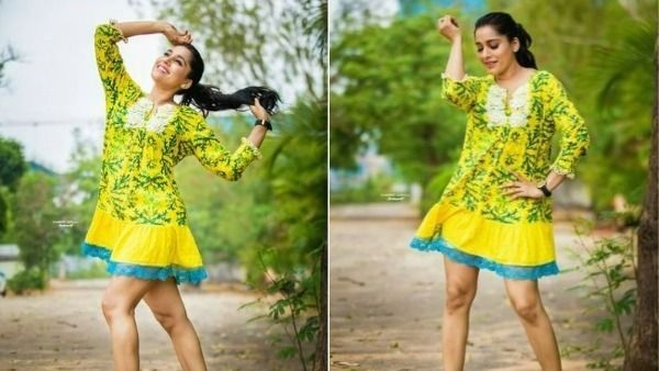 బుల్లిగౌనులో పిచ్చెక్కిస్తున్న రష్మీ గౌతమ్… అలా చేతులు పైకెత్తి మరీ!