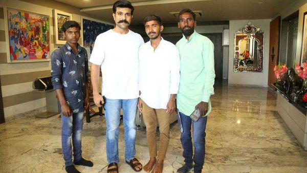 మొన్న సోనూ ఇప్పుడు చరణ్.. పాదయాత్రగా వచ్చిన అభిమానులకు ఊహించని సర్ ప్రైజ్!