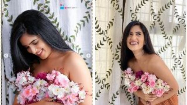ఈ యాంకర్ కూడా మొదలెట్టిందిగా… ఏమీ లేకుండా పూలు అడ్డుపెట్టి హాట్ ఫోటో షూట్!