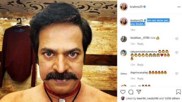 చొక్కా లేకుండా ఫోటో షేర్ చేసిన బ్రహ్మాజీ.. ఇంకా అయిపోలేదంటూ ఆసక్తికర కామెంట్!