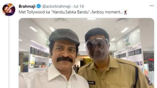 టాలీవుడ్ కా నందు అంటూ బ్రహ్మాజీ సెల్ఫీ..మరీ అంత వెధవలా కనపడుతున్నానా అంటూ వెన్నెల కిషోర్ రిప్లై!