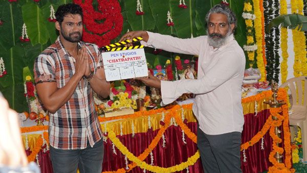Chatrapathi Hindi Remake: మొదలైన బెల్లంకొండ రీమేక్.. దర్శకుడి కోసం క్లాప్ కొట్టిన రాజమౌళి