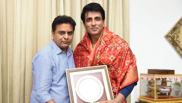 మంత్రి కేటీఆర్ తో నటుడు సోనూసూద్ భేటీ.. ఆ దర్శకులతో కలిసి స్పెషల్ లంచ్!