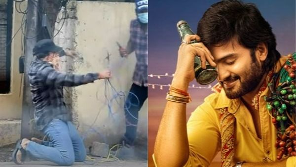 గల్లీలో కరెంట్ షాక్ తో భయపెట్టిన హీరో సుధీర్ బాబు.. నడి రోడ్డుపై గిలగిలా కొట్టుకుంటూ..