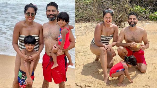 హాట్ బికినీతో షాక్ ఇచ్చిన ఎన్టీఆర్ హీరోయిన్.. ఇద్దరు పిల్లలు ఉన్నా అస్సలు తగ్గట్లేదుగా...