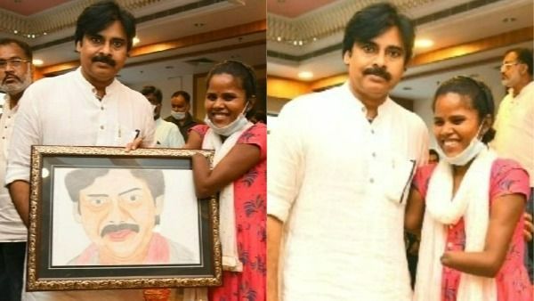 చేతులు లేకపోయినా పవన్ కళ్యాణ్ బొమ్మ వేసిన లేడి ఫ్యాన్.. మరచిపోకుండా సర్‌ప్రైజ్‌ ఇచ్చిన పవర్ స్టార్!