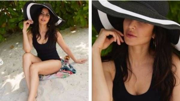 పెళ్ళయ్యాక కూడా అందాల ఆరబోతలో వెనక్కు తగ్గని కత్రినా.. బ్లాక్ స్విమ్ సూట్లో అందాల విందు!