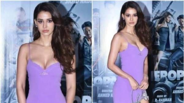 మినీ బ్లూ డ్రెస్ లో మెరిసిన దిశా... క్లీవేజ్, థైస్ చూపిస్తూ మతిపోగొట్టే దర్శనం!