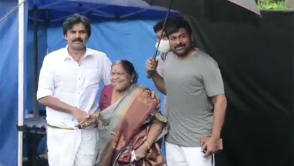 Happy Mothers Day: తల్లికి గొడుగు పట్టిన మెగాస్టార్.. అలా అండగా నిలిచిన పవన్ కళ్యాణ్..(వీడియో)