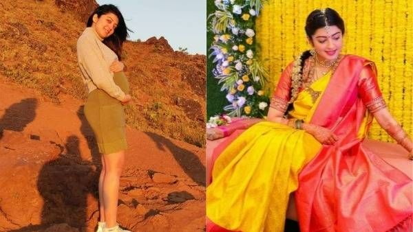 ప్రణిత సుభాష్ సీమంతం ఫోటోలు వైరల్.. బికినీలో బేబీ బంప్‌తో ఫోటోషూట్