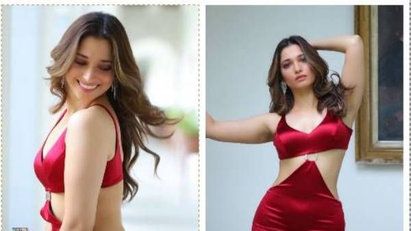 Tamannaah Bhatia అందాల ఆరబోత.. రెడ్ డ్రెస్‌లో ఒంపు సొంపుల ప్రదర్శనతో రచ్చ