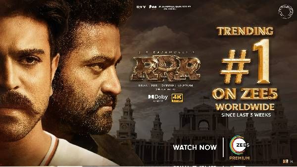 RRR మూవీ మరో ఆల్‌టైం రికార్డు: ఏకంగా మూడు వారాల నుంచి టాప్‌లోనే!