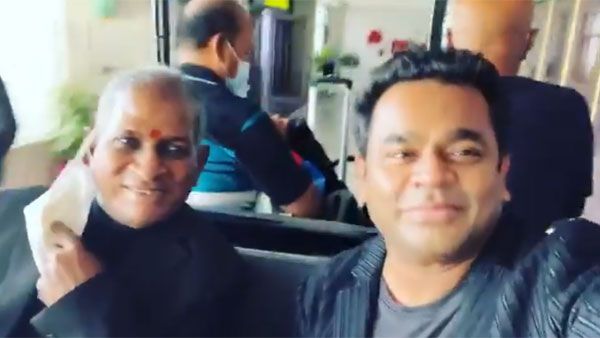 A. R. Rahman ఇళయరాజా హ్యాపీ మూమెంట్.. ఎక్కడికి వెళ్లినా మళ్ళీ ఒకే చోటుకు అంటూ.. రెహమాన్ వీడియో!