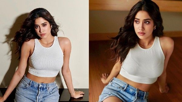 Janhvi Kapoor: పొట్టి దుస్తుల్లో హాట్​గా జాన్వీ కపూర్ అందాలు.. ఫొటోలు వైరల్​​