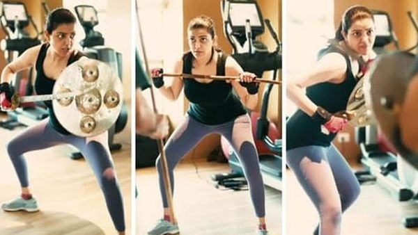 Kajal Agarwal: కాజల్ అగర్వాల్ మార్షల్ ఆర్ట్స్ ప్రాక్టీస్.. వీడియో వైరల్