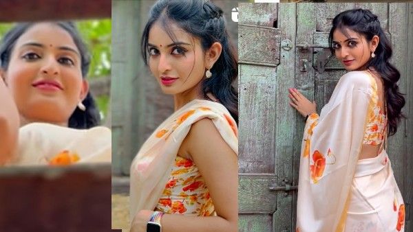 తెలుగు అమ్మాయి అనన్య నాగళ్ల హాట్ షో: చీర కొంగు లేపి మరి చూపించిన బ్యూటి!