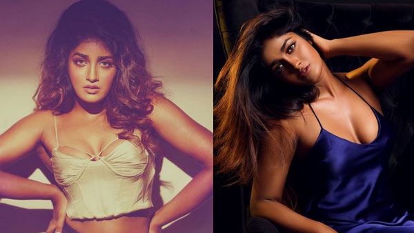 బెడ్‌పై రెచ్చిపోయిన డింపుల్: ఆ యాంగిల్‌లో పడుకుని ఎద అందాల విందు