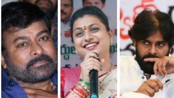 మెగా ఫ్యామిలీపై రోజా వివాదాస్పద వ్యాఖ్యలు.. చిరంజీవి, పవన్ కల్యాణ్‌ను దారుణంగా!