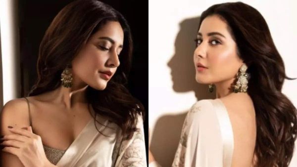 Rashi Khanna: చీరలోనూ రాశీ ఖన్నా హాట్ షో.. అలాంటి పోజులతో అందాలు చూపిస్తూ!