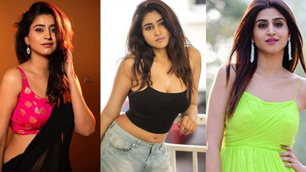 యాంకర్ వర్షిణి ఓవర్ డోస్ హాట్ షో: ముందుకు వంగి మరీ ఎద అందాల ప్రదర్శన