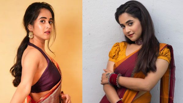 పద్ధతైన దుస్తుల్లోనూ దీప్తి సునైనా హాట్ షో.. కొంగుజరిపి మరి అవి ఇవి చూపిస్తూ!