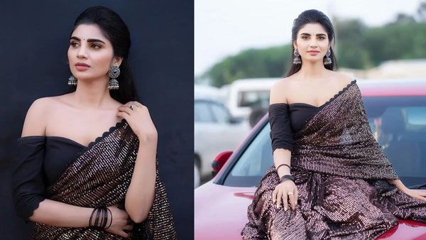 పైన ఏమీ లేకుండా జబర్ధస్త్ వర్ష షో: ఎద అందాల గ్యాప్‌తో రెచ్చగొడుతోందిగా!