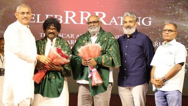 RRR Oscar విజేతలకు సన్మానం.. ముఖం చాటేసిన స్టార్ హీరోలు.. ఎవరెవరూ వచ్చారంటే?