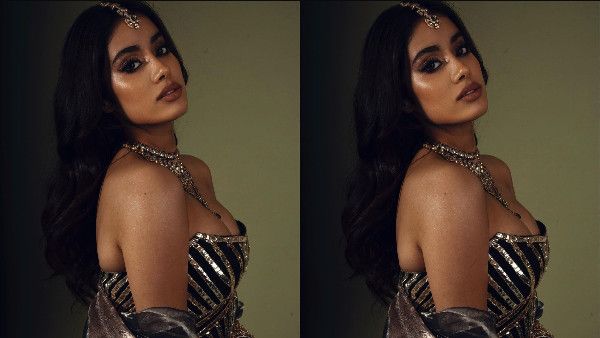 పైకి ఉబికి వస్తున్నఎద అందాలతో జాన్వీ రచ్చ.. అలాంటి డ్రెస్సులో అతడితో కలిసి స్కిన్ షో!