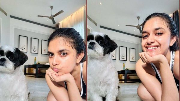 స్పోర్ట్స్ బ్రాలో కీర్తి సురేష్ అరాచకం: ముందుకు వంగి మరీ బోల్డుగా!