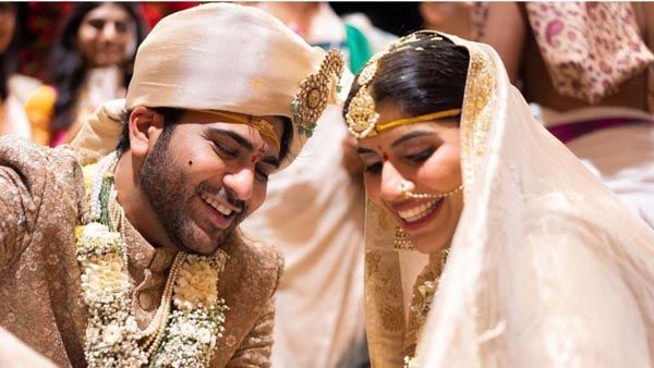 Sharwanand wed Rakshitha హీరో శర్వానంద్ భార్య ఏ టాప్ హీరో అభిమానో తెలుసా? వైరల్‌గా రిసెప్షన్ వీడియో