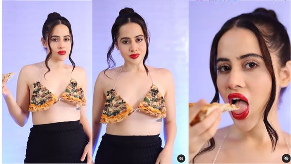 పిజ్జాలతో చేసిన బ్రాలో బిగ్ బాస్ భామ.. పైన ఏం లేకుండా వీడియో.. అలా కవరింగ్!