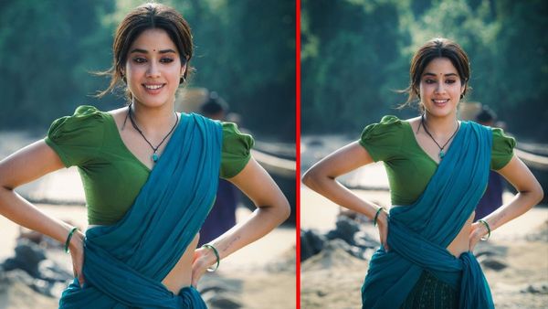 Janhvi Kapoor దేవర మూవీలో జాన్వీ కపూర్ ఫోటో లీక్.. శ్రీదేవీని మించిన అందంతో!