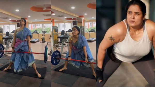 Pragathi: చీర పైకెత్తి ఓ పట్టుపట్టిన ప్రగతి.. 47 ఏళ్ల వయసులోనూ జోష్ మాములుగా లేదుగా!