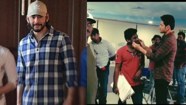 Mahesh Babu: సెట్స్​లోనే బుగ్గలు గిల్లిన మహేష్ బాబు... వైరల్‌గా మారిన రొమాంటిక్ వీడియో!