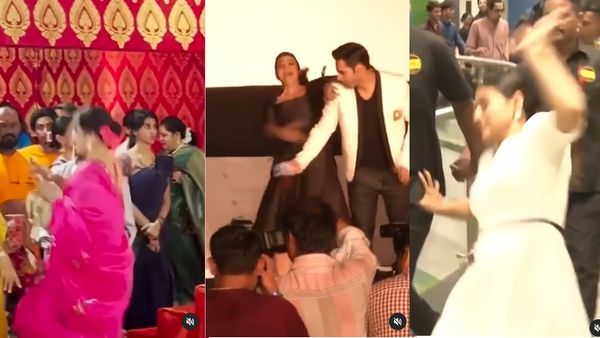 కాజోల్ ఇన్నిసార్లు కాలు జారిందా ... వీడియో వైరల్