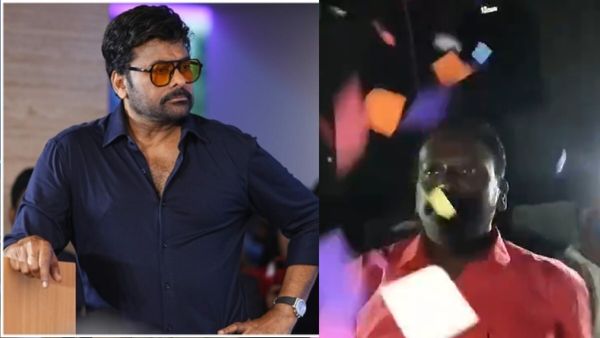 చిరంజీవికి పిచ్చ ఫ్యాన్ గా టీడీపీ ఎంఎల్ఏ.. పేపర్ చించి ఎగుర వేస్తూ హంగామా