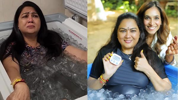 Actress Hema: నటి హేమ ఐస్ బాత్..మంచు గడ్డల మధ్య వణికిపోయిందిగా,అలా ఎంత సేపు?