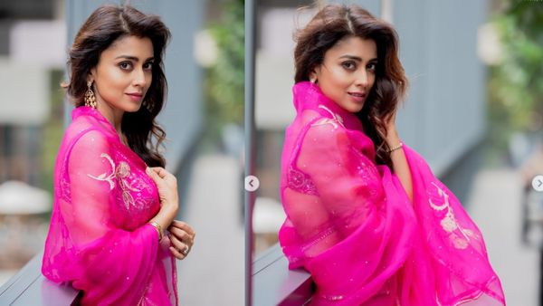 పింక్ శారీలో డోస్ పెంచిన శ్రీయ .. లోపలి అందాలు కనిపించేలా హాట్ ఫోజులు