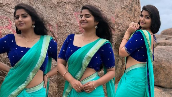 Brahmamudi : టెమ్టింగ్ లుక్‌లో బ్రహ్మముడి బ్యూటీ .. ఉల్లిపొర లాంటి చీరలో ఆ పార్ట్ చూపిస్తూ